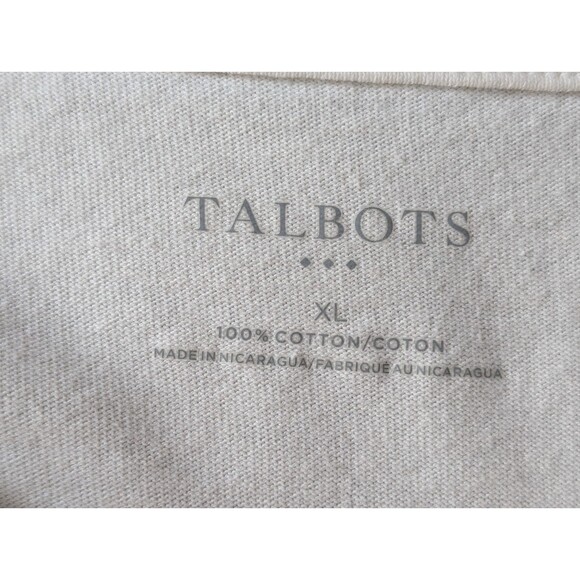 Talbots Bateau Neck Tee Women’s XL White Red Stripe Long Sleeve Preppy - Picture 6 of 8